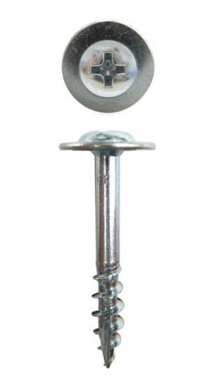 #14 X 3" (PT) PHIL RND WASH HD T-17 WOOD SCREW HL THD ZINC PLATED - 1,200/CTN